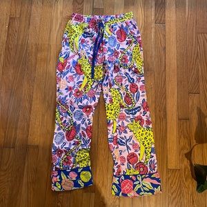 Anthropologie cheetah pajama bottoms, sz XS